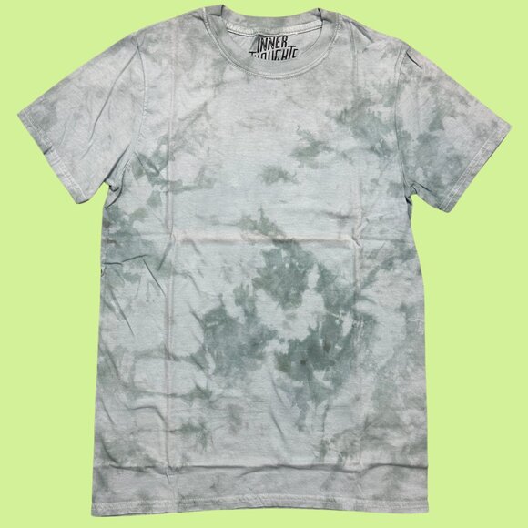 Inner Thoughts "I Did It For Me" Blue and Green Tie Dye Tee - Picture 2 of 4